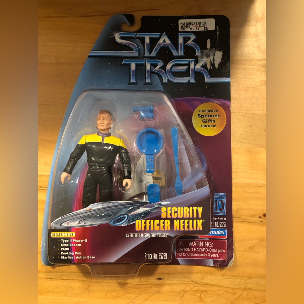 Star Trek Security Officer Neelix Action Figure - Vintage